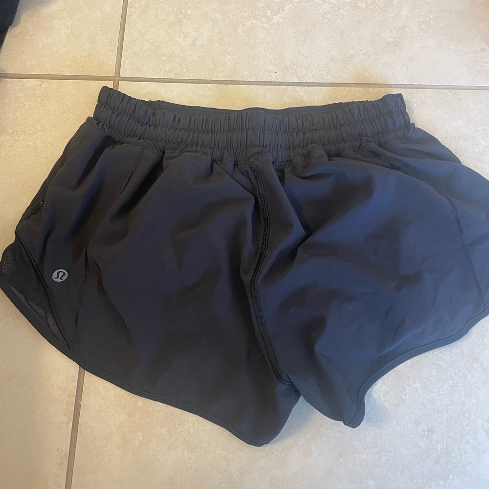 Black lululemon running shorts. Great condition.